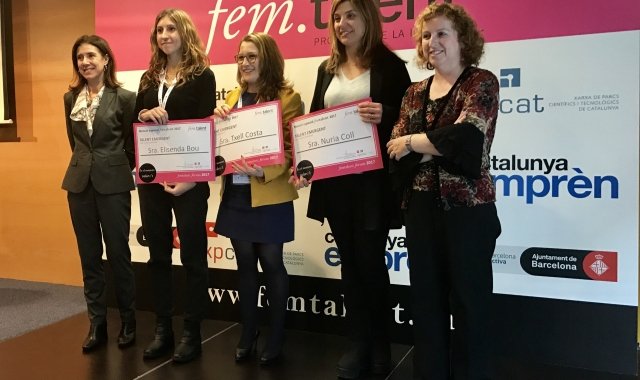 Les guardonades amb el premi Fem.Talent Les guardonades amb el premi Fem.Talent