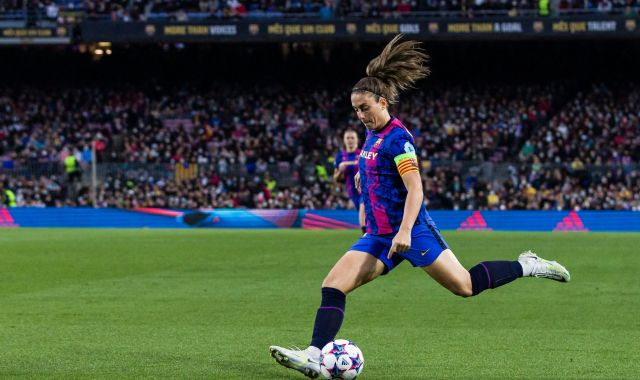 Alexia Putellas en un partido de Champions en el Camp Nou | EP