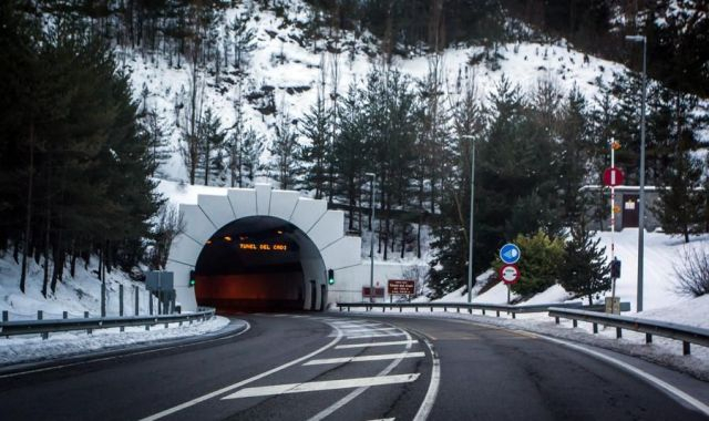 El túnel del Cadí nevado | Cedida