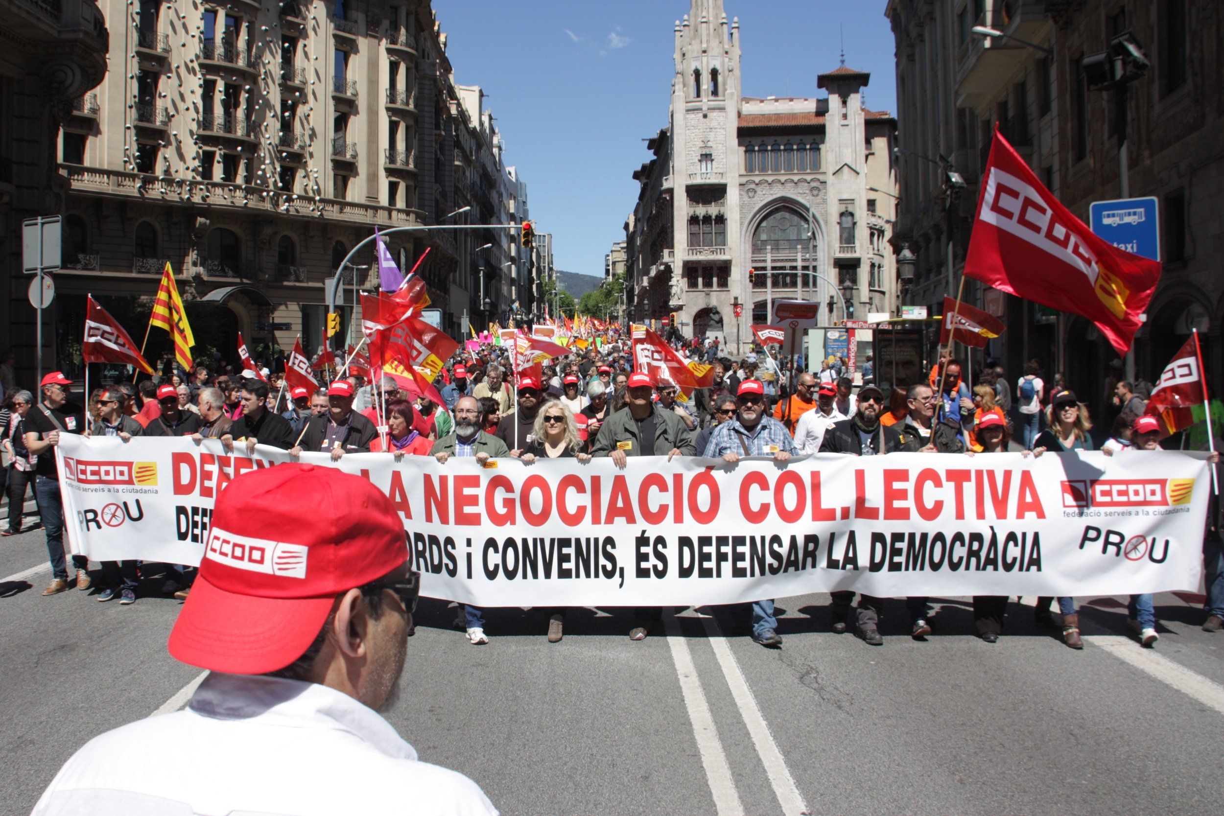 Un año más, los sindicatos han salido a la calle para conmemorar el Día del Trabajador Un año más, los sindicatos han salido a la calle para conmemorar el Día del Trabajador