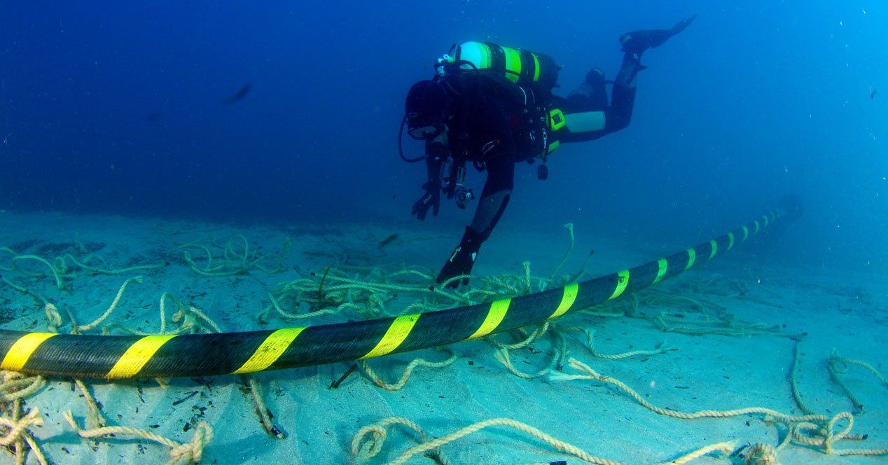 El cable submarino es de 120 Terabits por segundo El cable submarino es de 120 Terabits por segundo