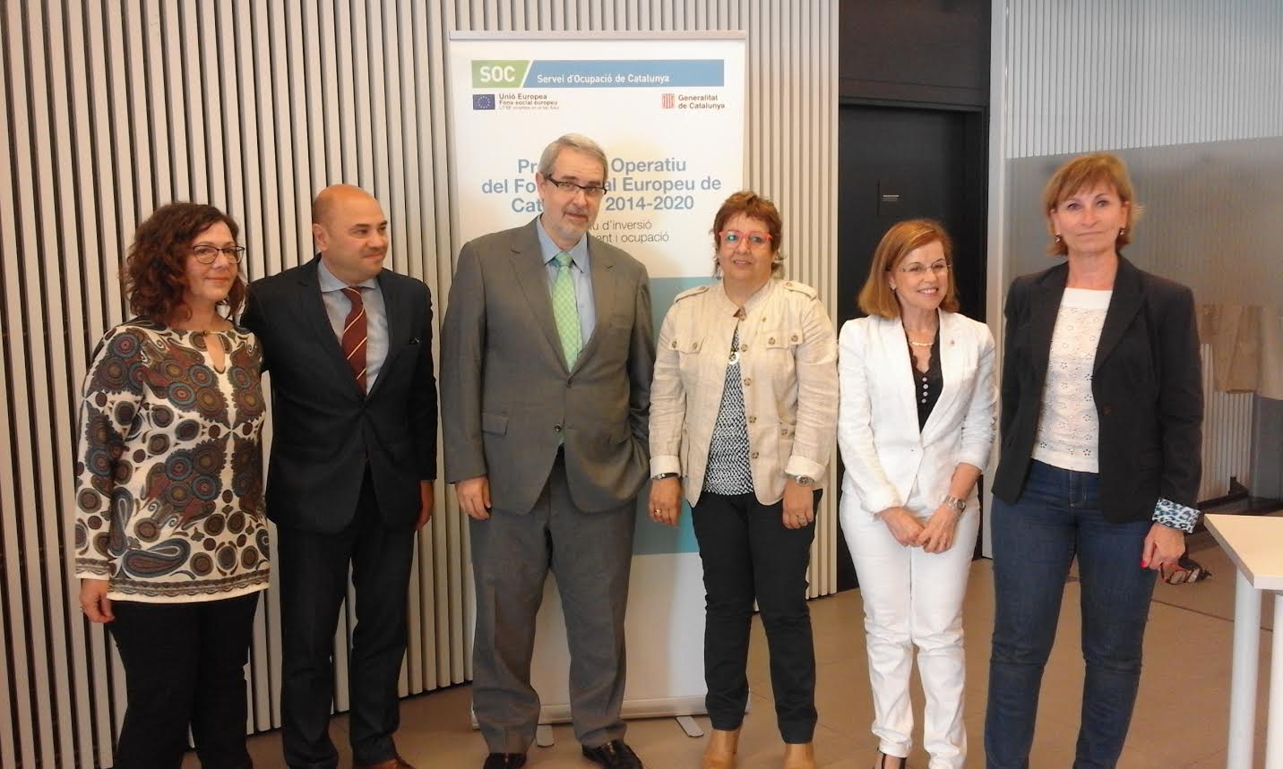 La consellera Dolors Bassa a l'obertura de la presentació del programa operatiu del Fons Social Europeu La consellera Dolors Bassa a l'obertura de la presentació del programa operatiu del Fons Social Europeu
