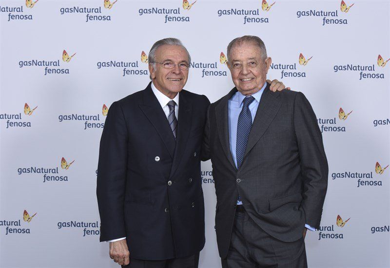 Isidre Fainé, nou president de Gas Natural, i Salvador Gabarró Isidre Fainé, nou president de Gas Natural, i Salvador Gabarró