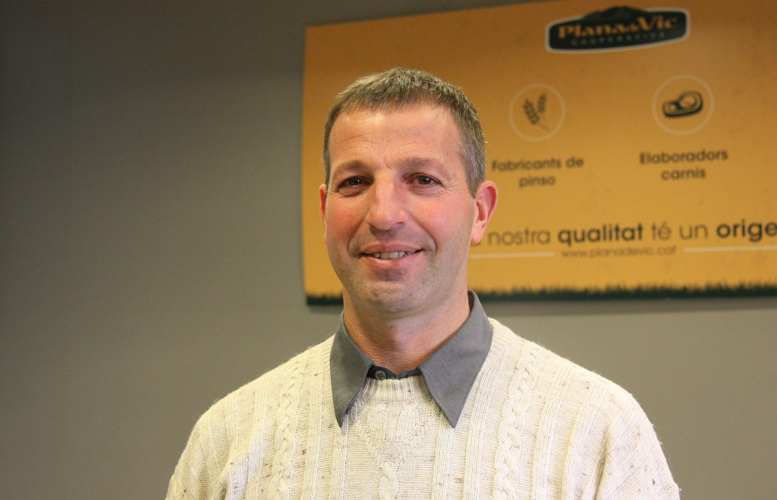 Eel president de la Cooperativa Plana de Vic, Vicenç Fabré
