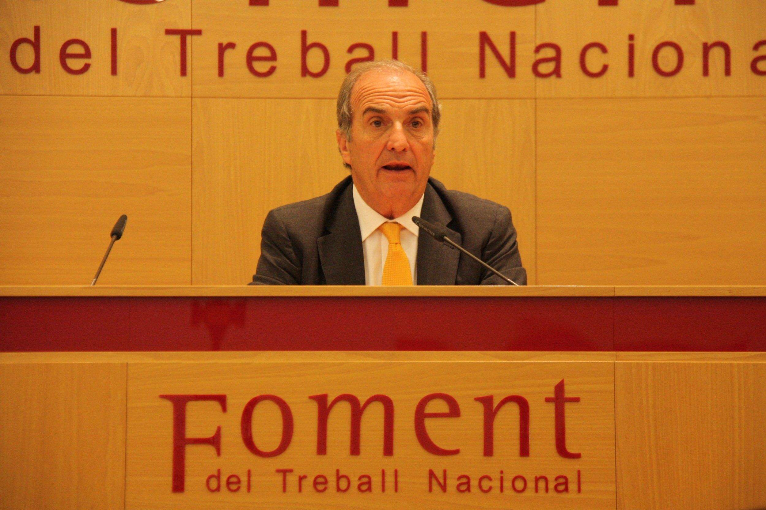 El president del Foment del Treball, Joaquim Gay de Montellà El president del Foment del Treball, Joaquim Gay de Montellà