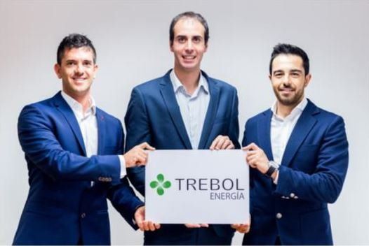 Los tres socios fundadores de Trébol Energía