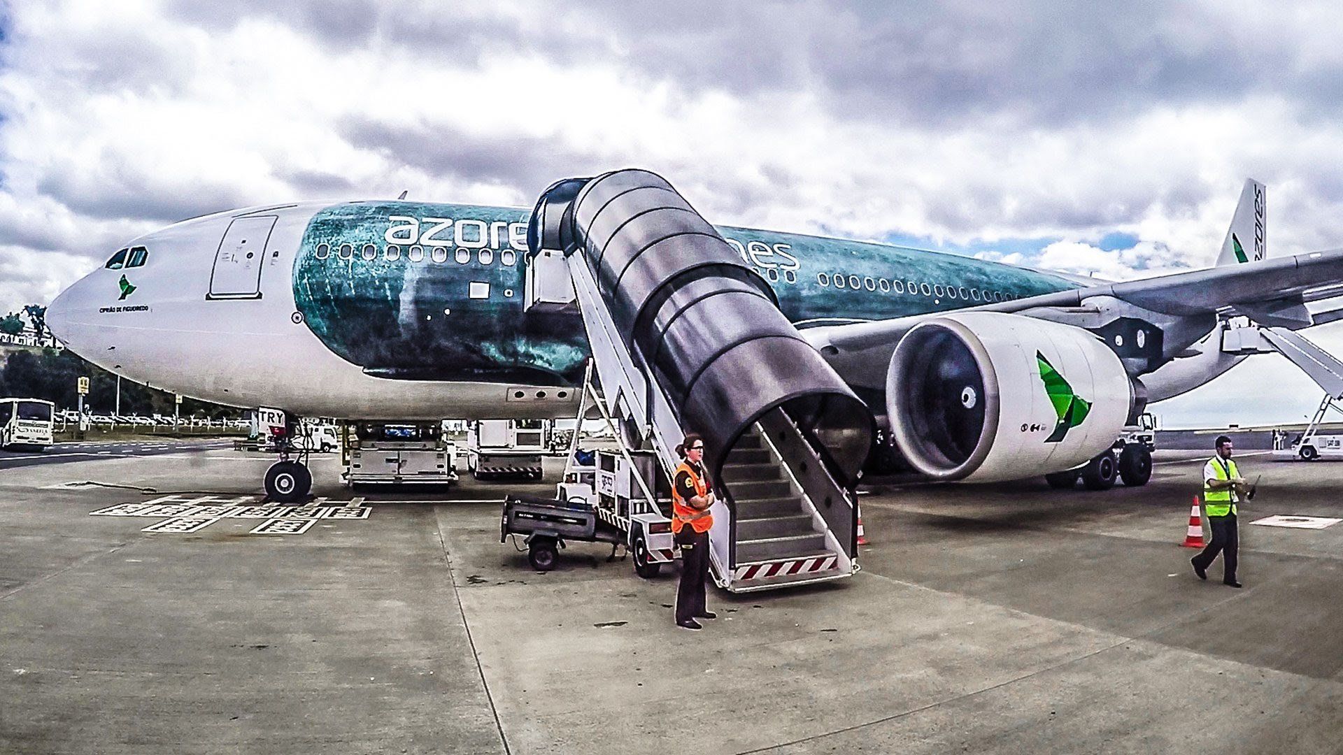 Un dels avions d'Azores Airlines Un dels avions d'Azores Airlines
