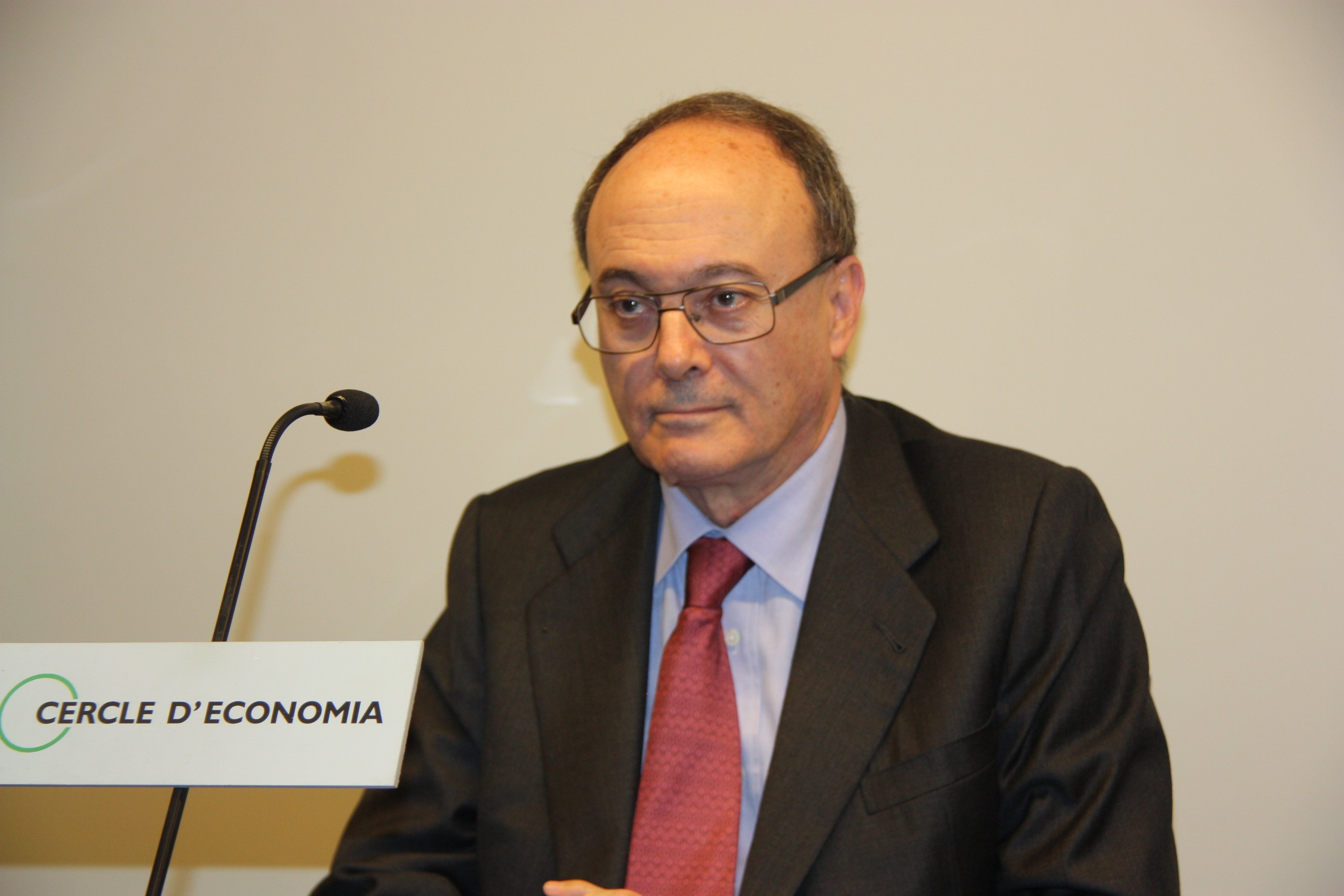 Luis María Linde, governador del Banc d'Espanya
