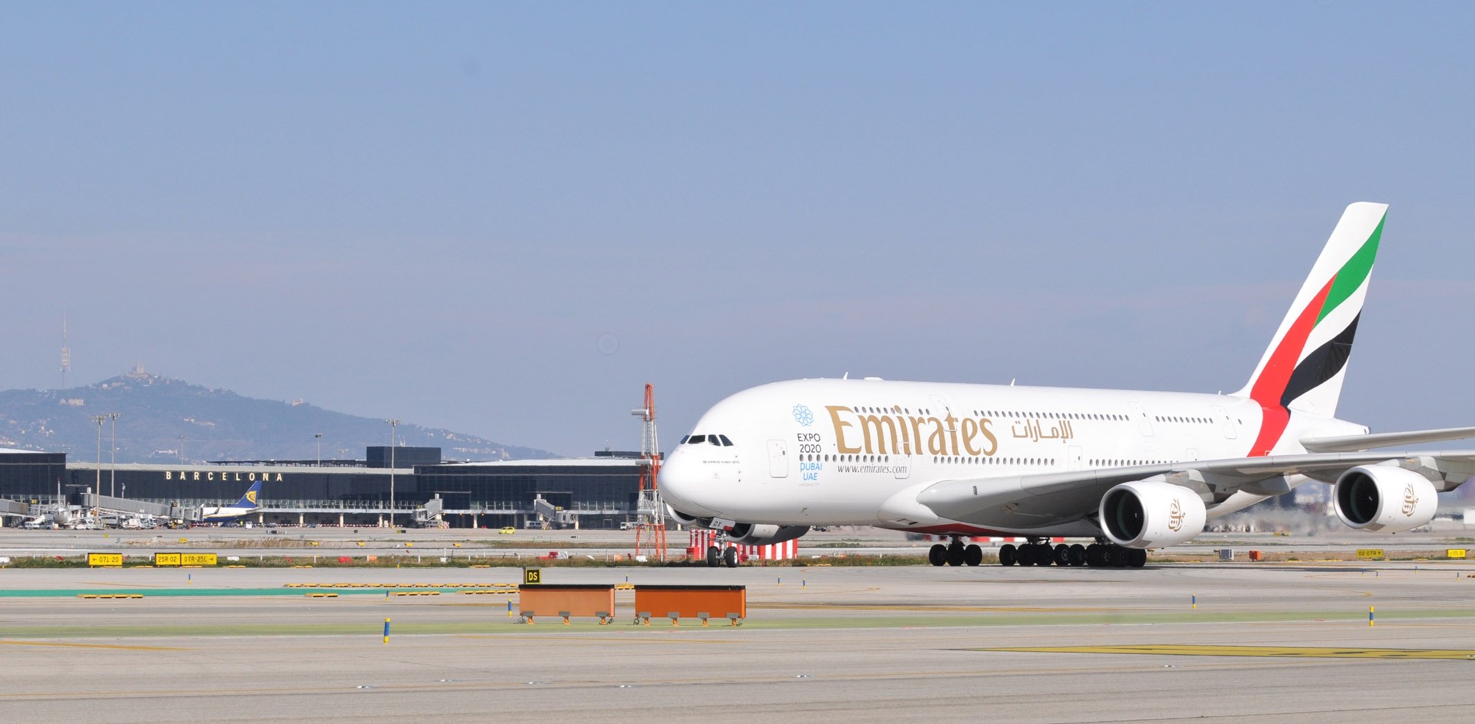 L'Airbus 380 d'Emirates que volarà a Barcelona