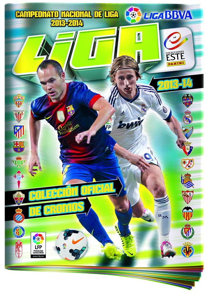 Portada del álbum de esta temporada de la liga de fútbol Portada del álbum de esta temporada de la liga de fútbol