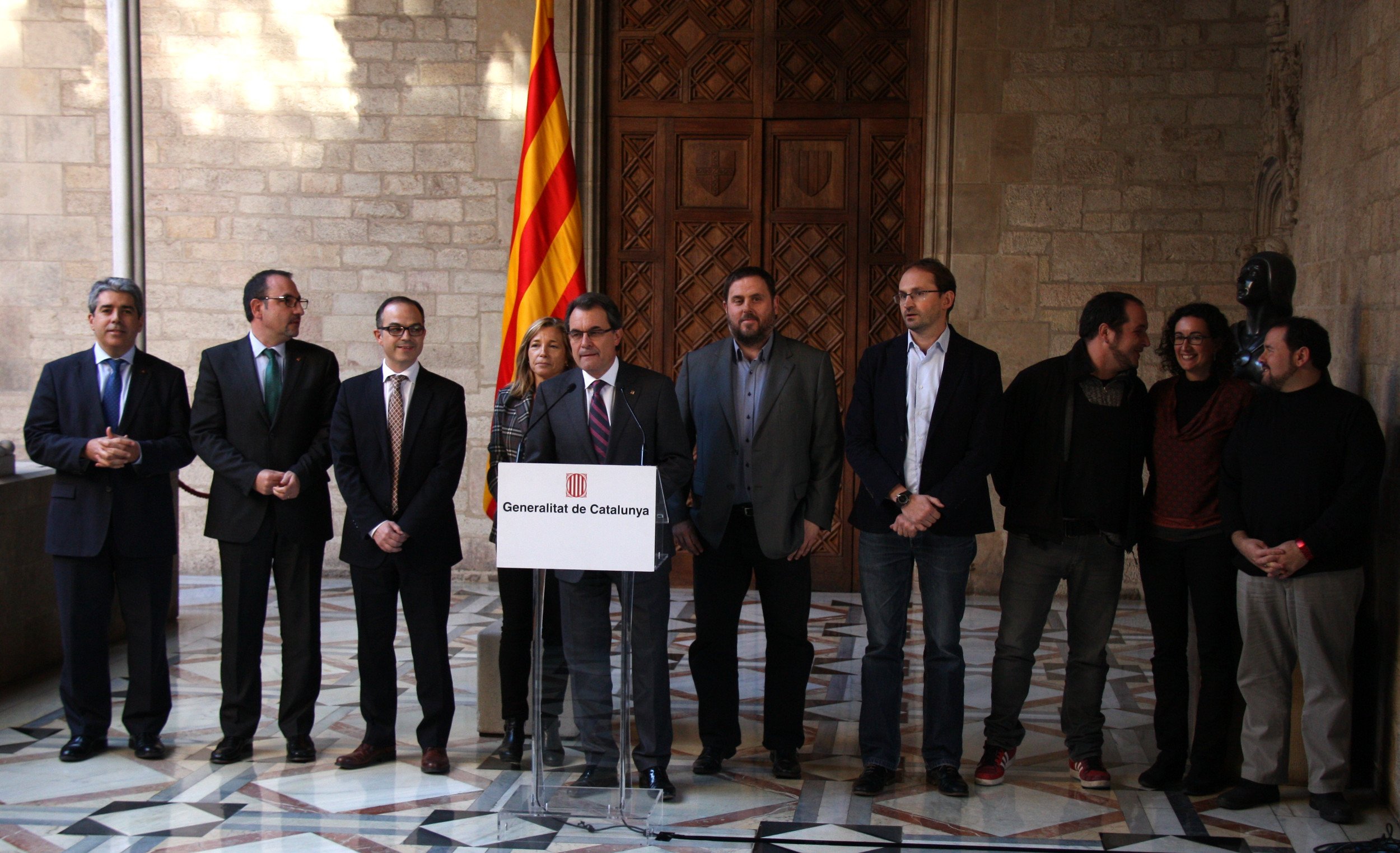 CiU, ERC, ICV-EUiA i la CUP han acordat la consulta