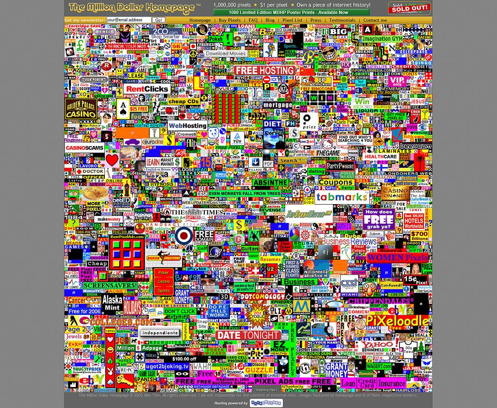 million dollar homepage