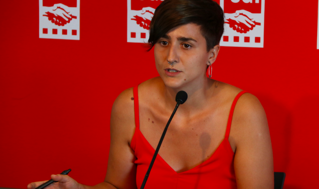 La portaveu nacional de l’Avalot Joves de la UGT de Catalunya, Elena Ferrero | ACN