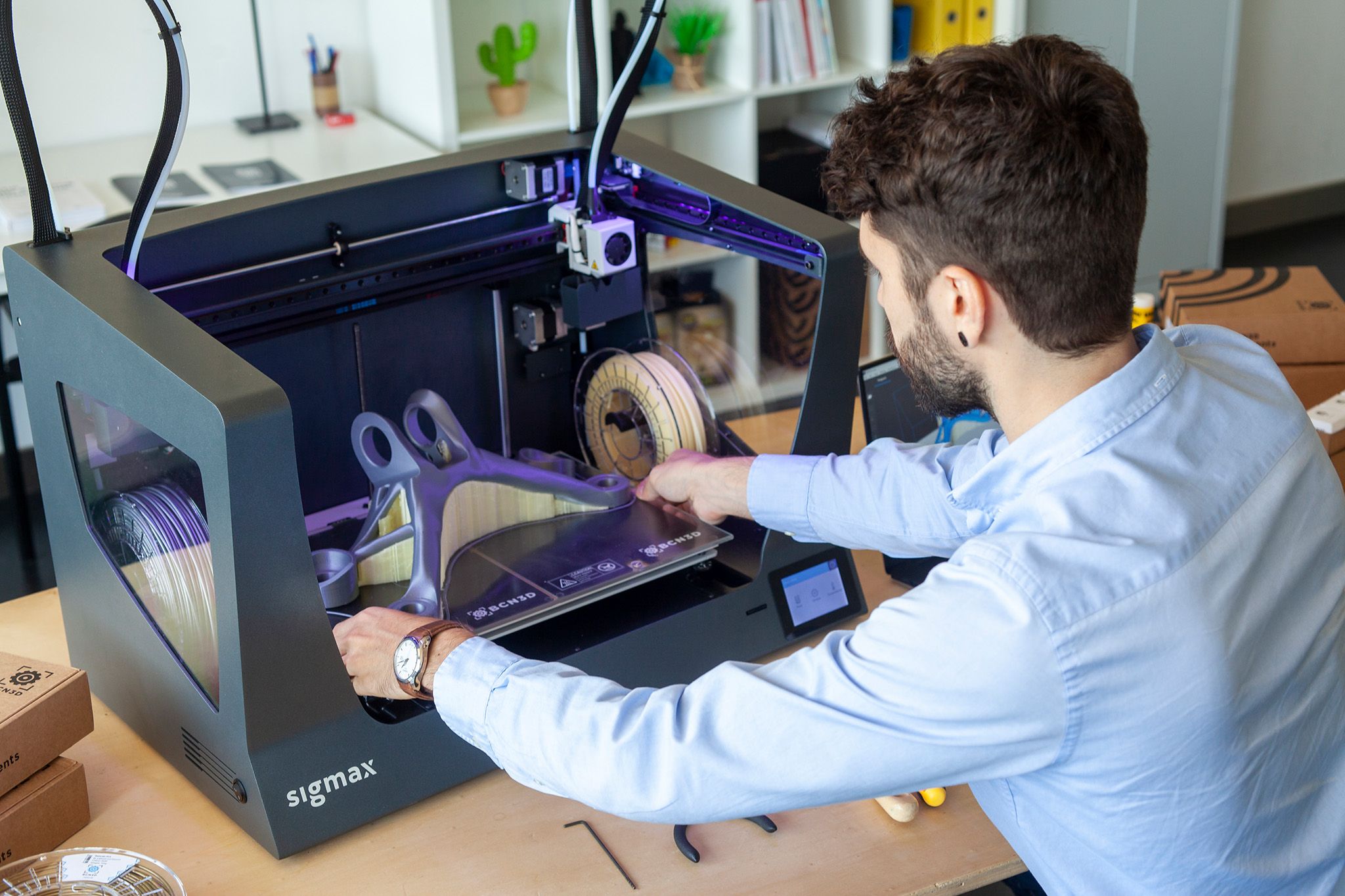 Una de les impressores 3D de BCN3D Technologies