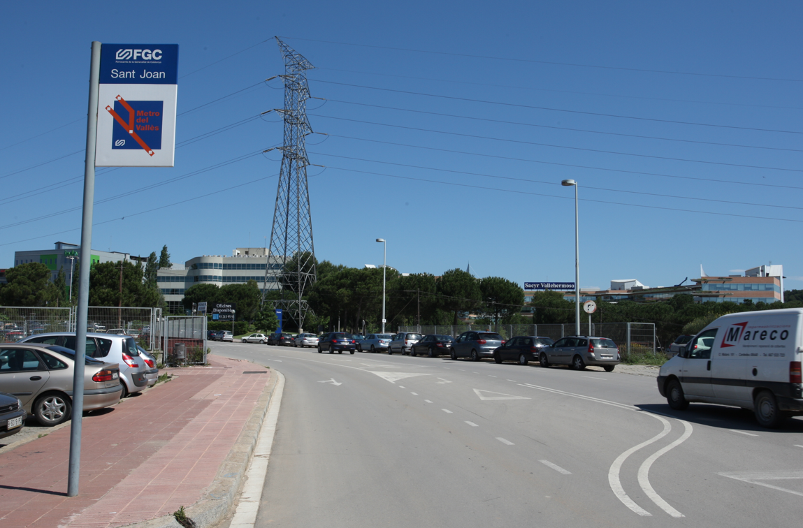 L'estació de Ferrocarrils de Can Sant Joan a Sant Cugat
