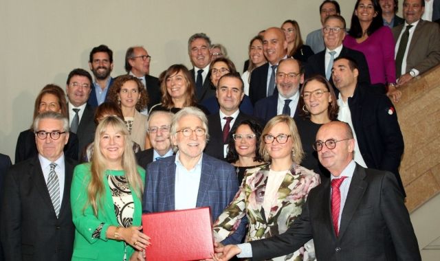 Josep Sánchez Llibre ha estat acompanyat per una quarentena de persones que treballen per la seva candidatura | Foment
