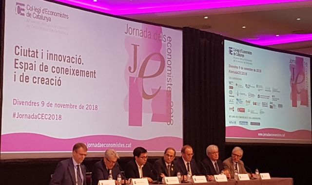 Imatge d'una de les sessions de la Jornada dels Economistes