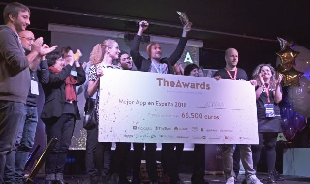 Agora rep el premi a millor aplicació durant The Awards | Cedida
