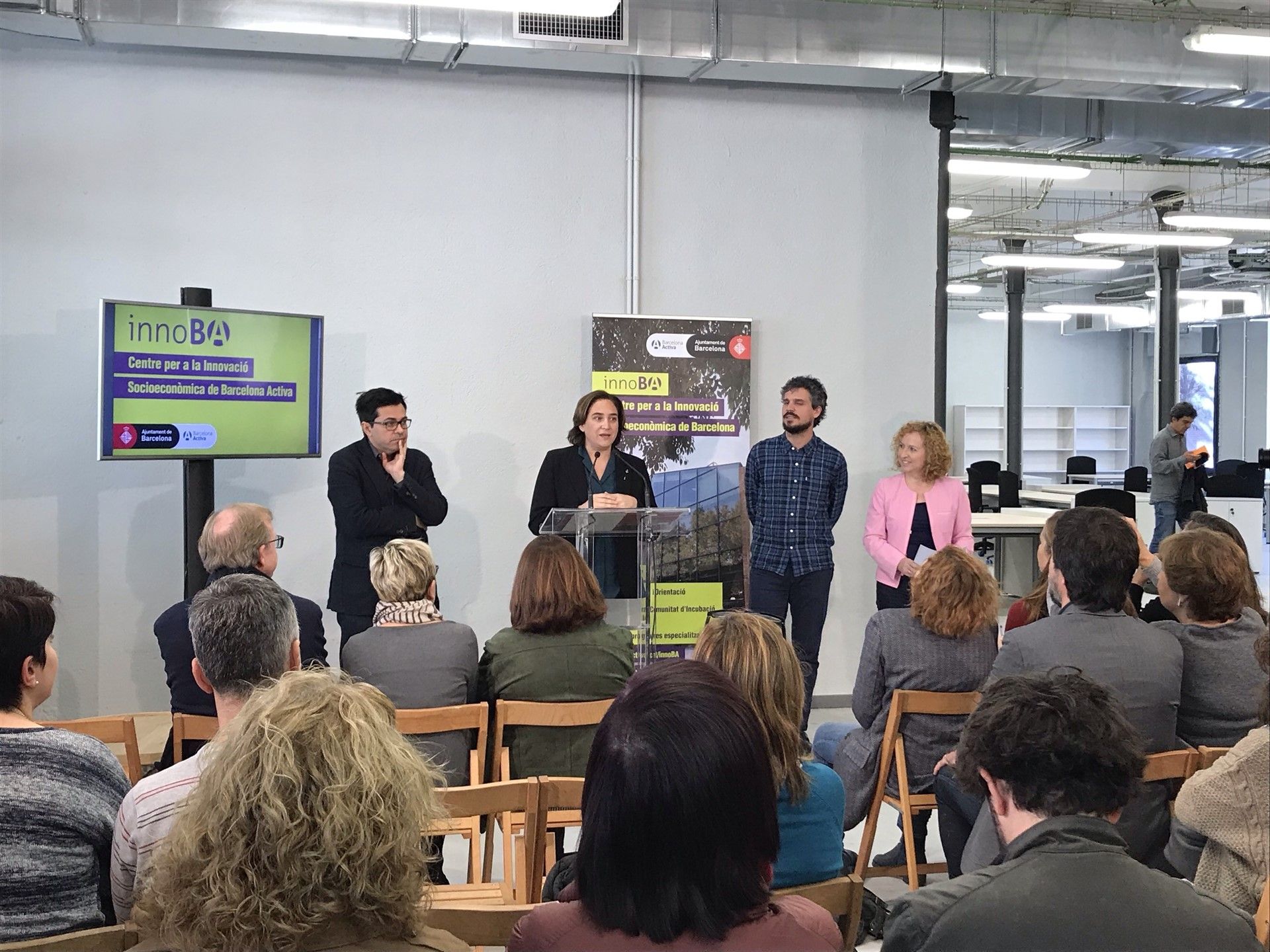 Ada Colau, a la presentació d'InnoBA Ada Colau, a la presentació d'InnoBA