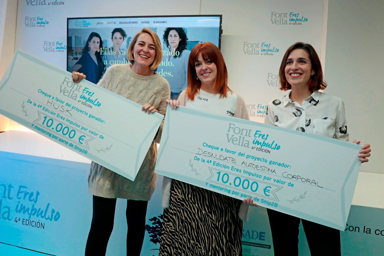 Les guanyadores dels premis Font Vella Eres Impulso Les guanyadores dels premis Font Vella Eres Impulso