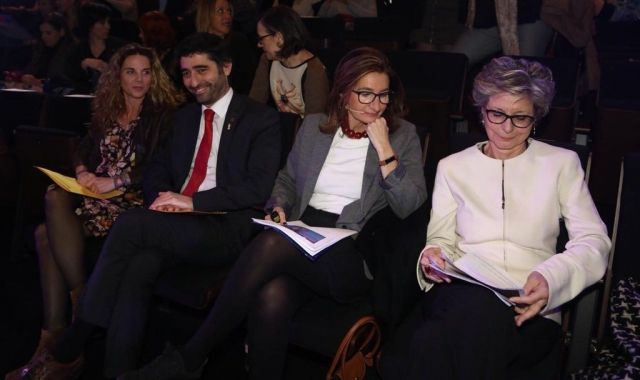 Jordi Puigneró, Guayente Sanmartín i Anna Mercadé als Premis Dona TIC