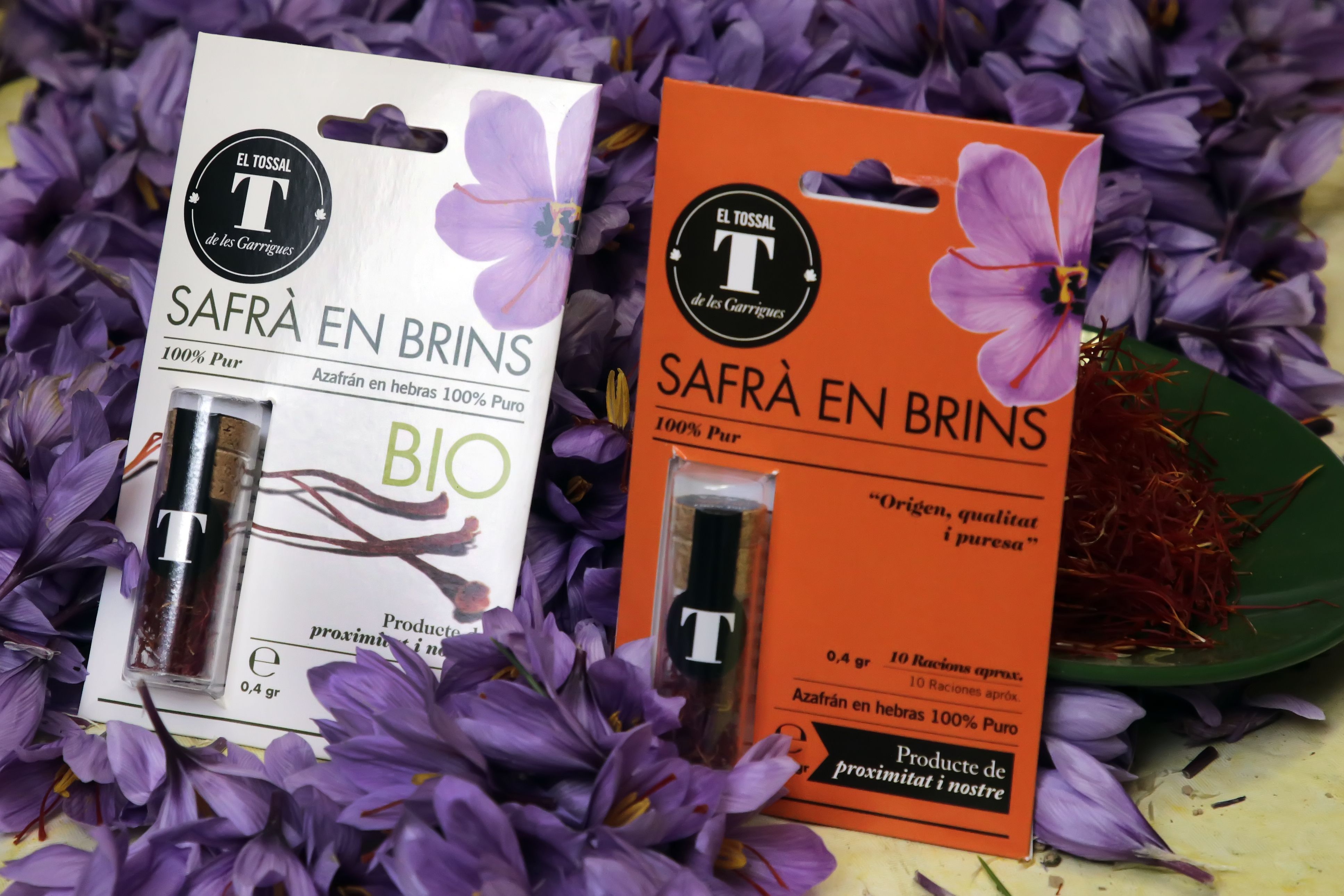 El 'packaging' del safrà del Tossal de les Garrigues