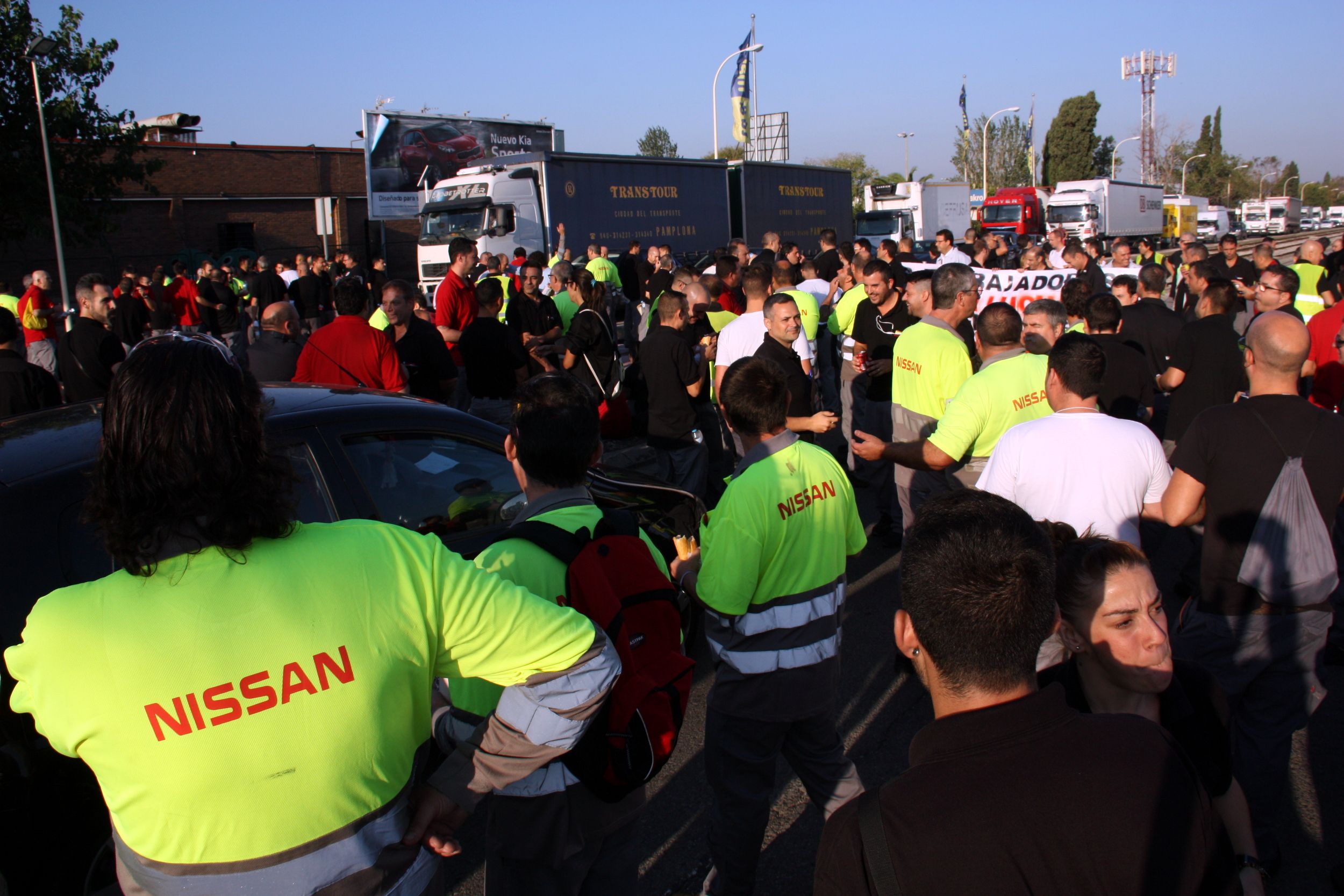 Els treballadors de Nissan de la Zona Franca en una protesta el 2016 | ACN Els treballadors de Nissan de la Zona Franca en una protesta el 2016 | ACN