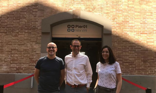 L'equip fundador de RheoDx al Pier 01 del Barcelona Tech City