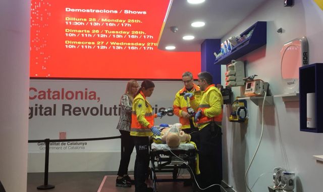 L'ambulància connectada al 5G del MWC