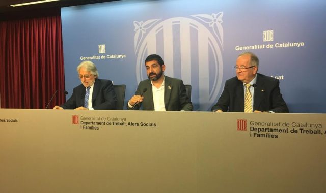 Llibre, El Homrani i González a la roda de premsa de ratificació de l'acord | MEM