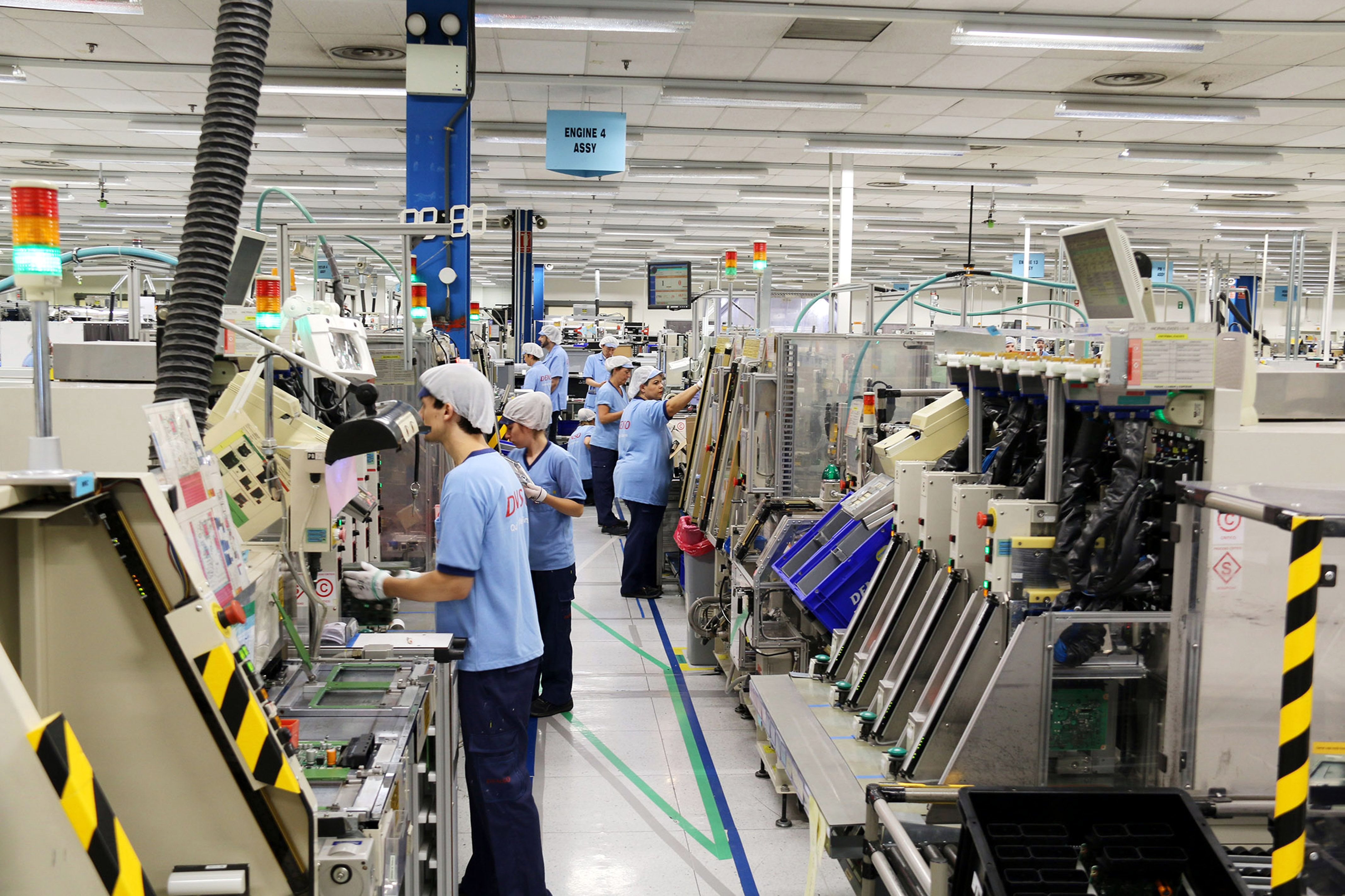 L'interior de la planta de Denso Barcelona
