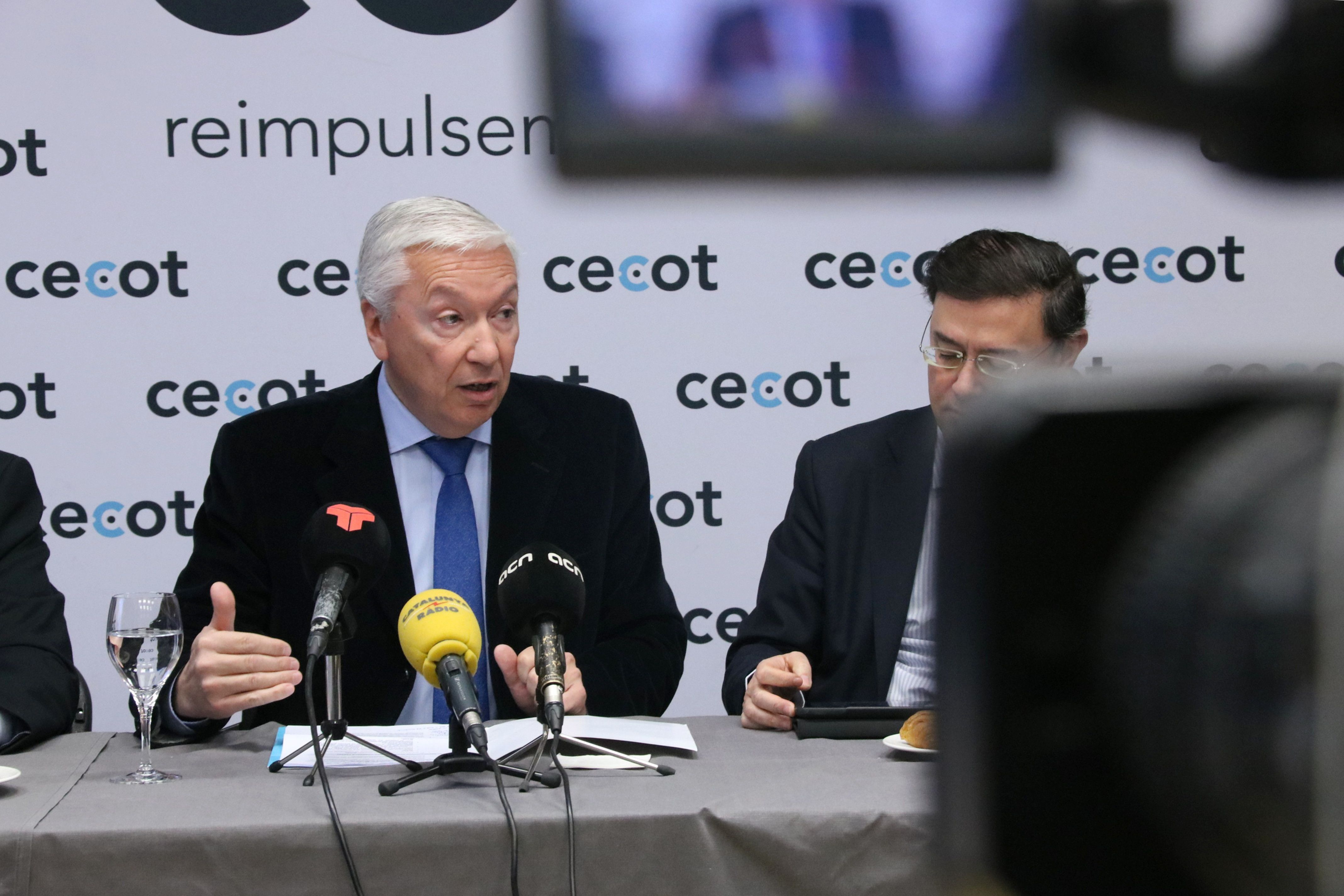 El president de la Cecot amb el secretari general de la patronal | ACN El president de la Cecot amb el secretari general de la patronal | ACN