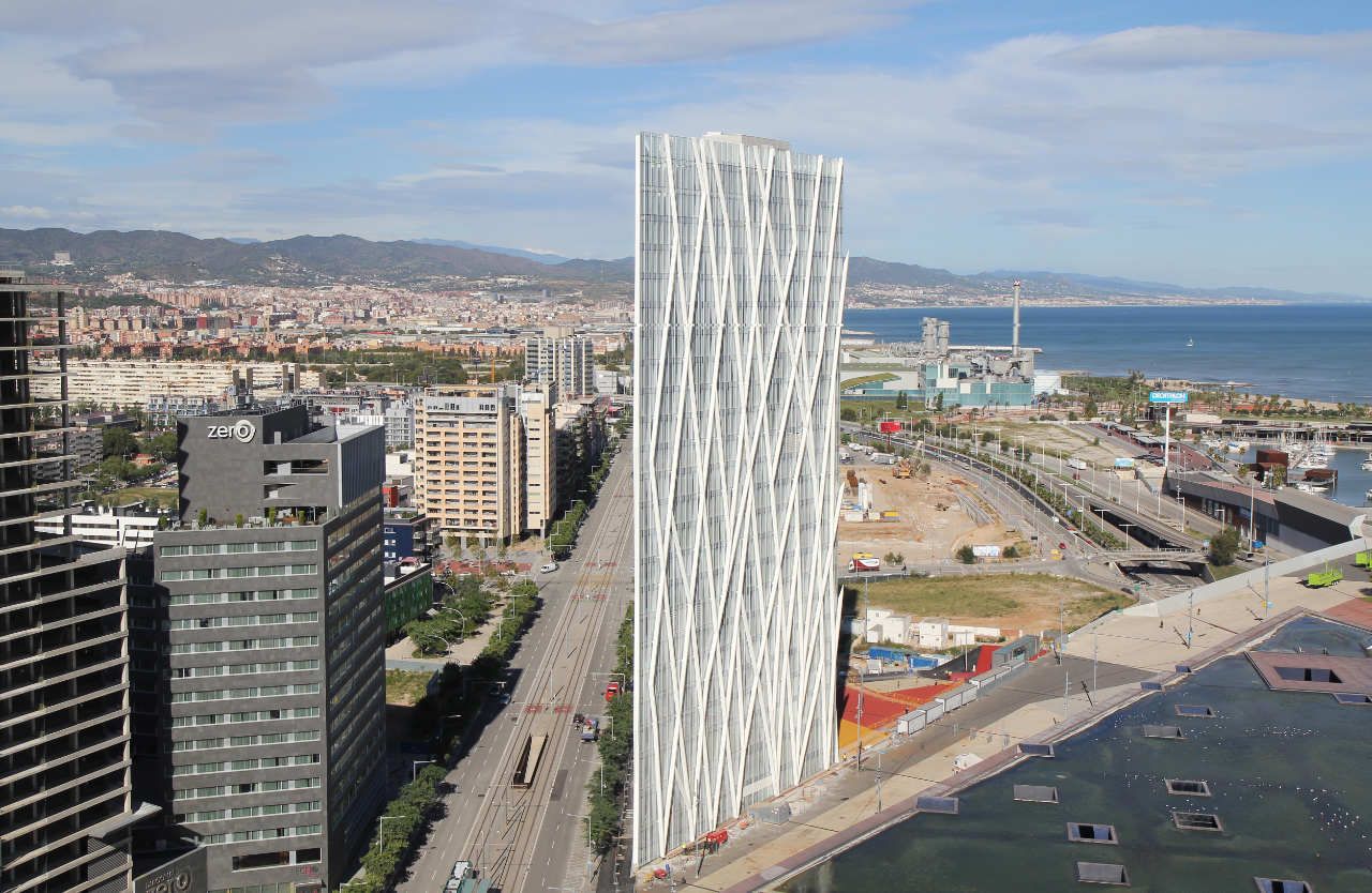 La torre Diagonal 00 de Telefónica en Barcelona