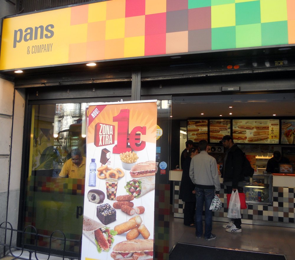 Pans & Company va obrir el primer establiment a Barcelona Pans & Company va obrir el primer establiment a Barcelona