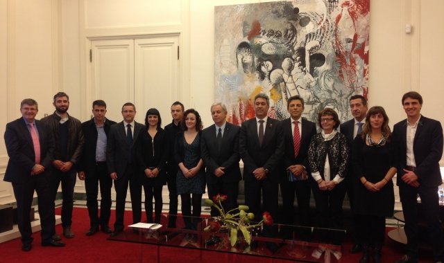 Foto de família dels guardonats amb el premi Ruralapps 2015