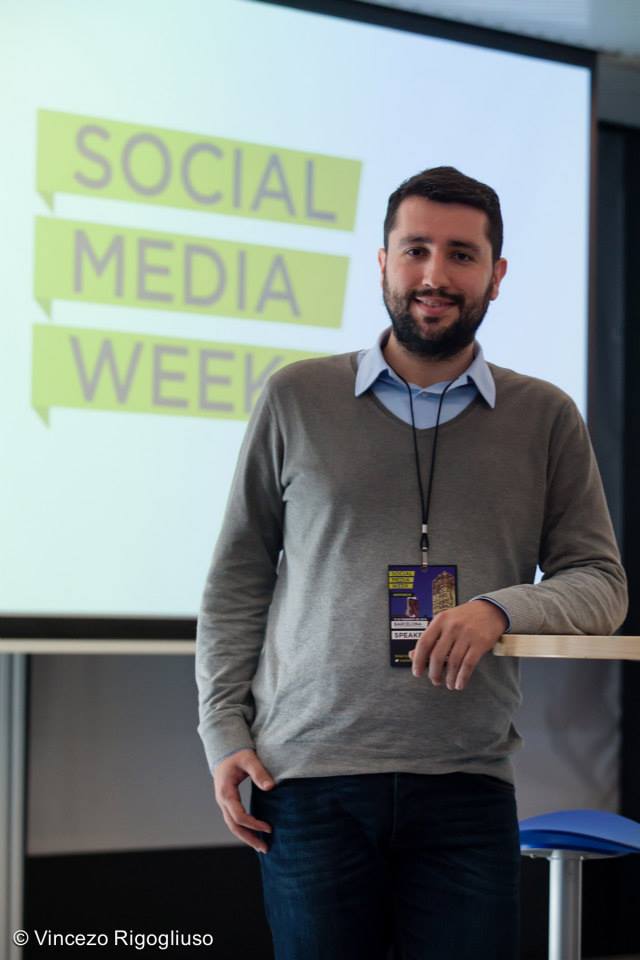 Oriol Colominas después de la ponencia a la Social Media Week Oriol Colominas después de la ponencia a la Social Media Week