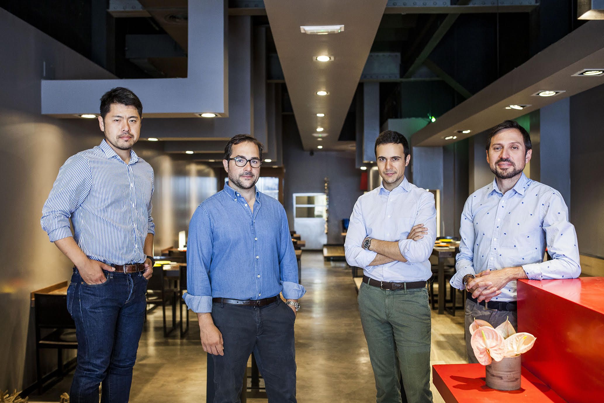De izquierda a derecha, Naoyuki Haginoya, Borja Molina Martillo Ramis, Juan Molina Martillo Ramis, Ramón Jiménez López De izquierda a derecha, Naoyuki Haginoya, Borja Molina Martillo Ramis, Juan Molina Martillo Ramis, Ramón Jiménez López