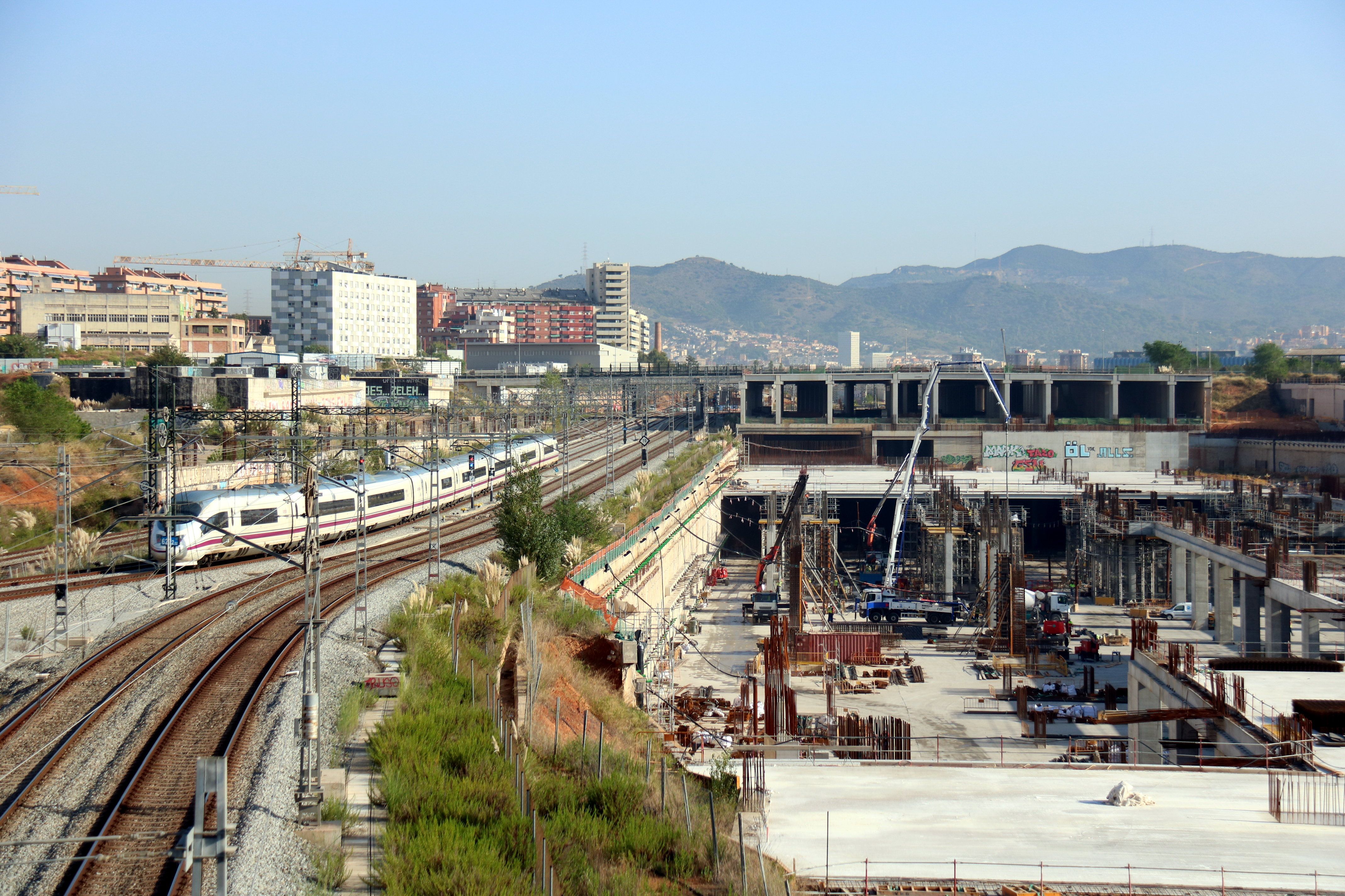 Las obras de la estació de la Sagrera | ACN Las obras de la estació de la Sagrera | ACN