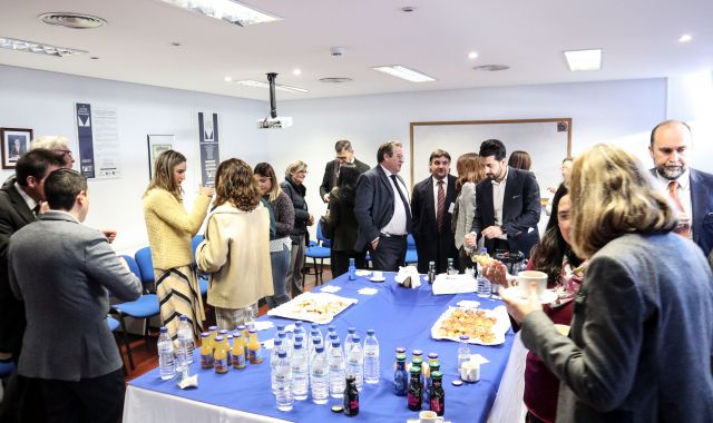 Moment del desdejuni a la Borsa de València | Cedida