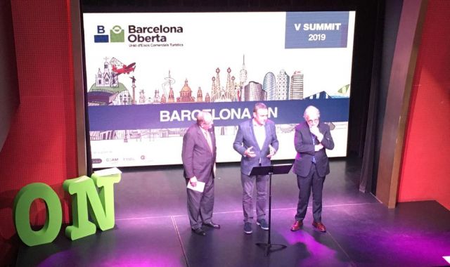 Josep González, Gabriel Jené i Josep Sánchez Llibre al V Summit