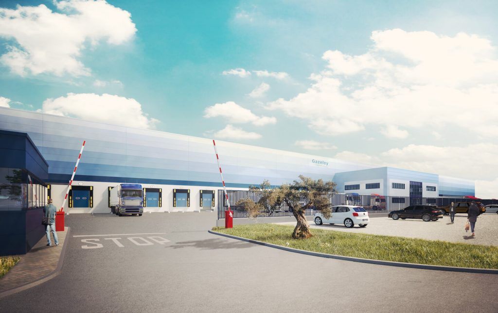 Render de la nau industrial que Gazeley construeix a Valls | Cedida Render de la nau industrial que Gazeley construeix a Valls | Cedida