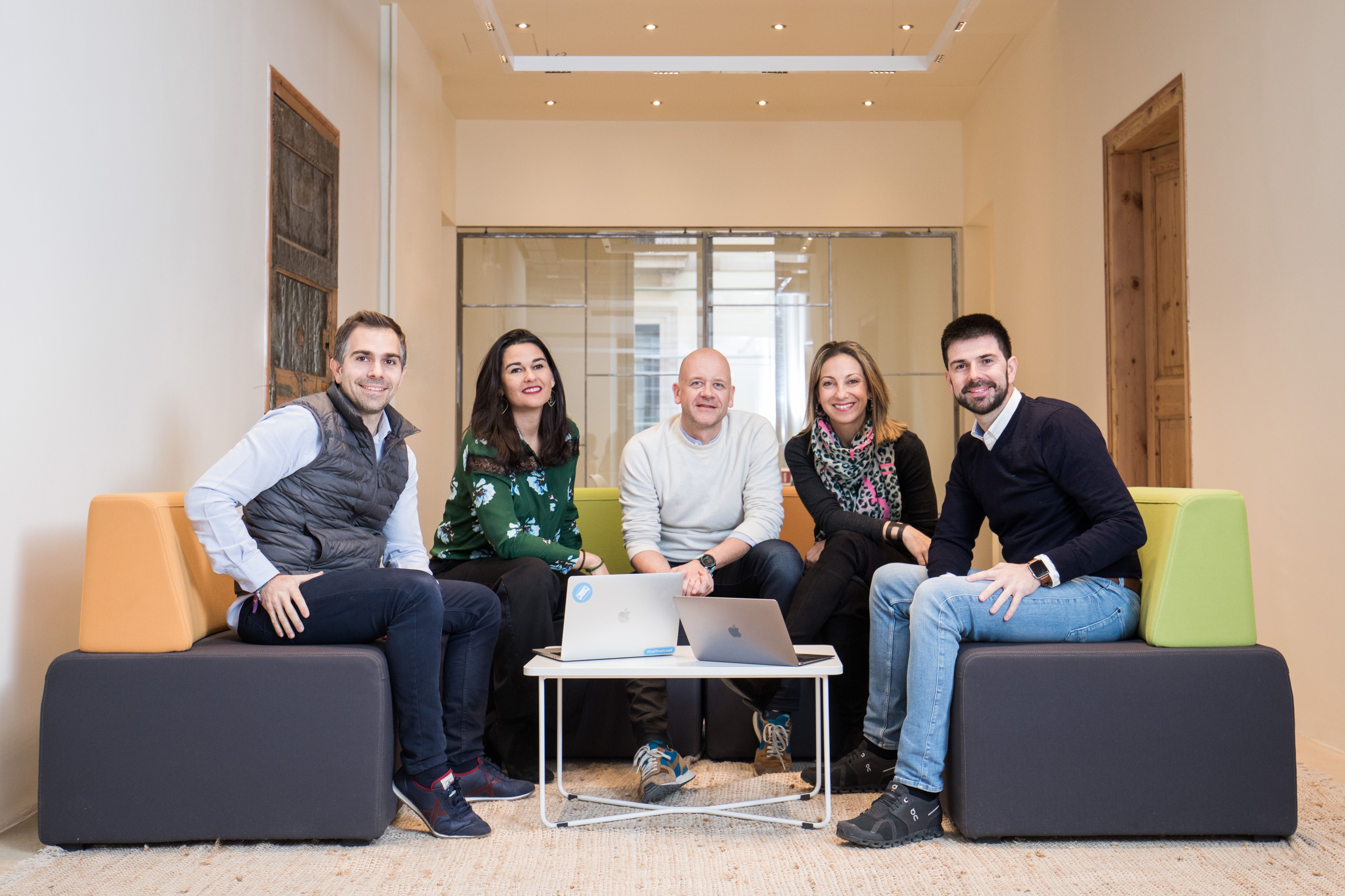 Guillermo Libro, Mar Alarcón, Jeroen Merchiers, Silvia Baró y Rubén Ferreiro, responsables de Lanai Capital Partners | Cedida
