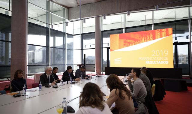 Roda de premsa del balanç del Palau de Congressos | Cedida 