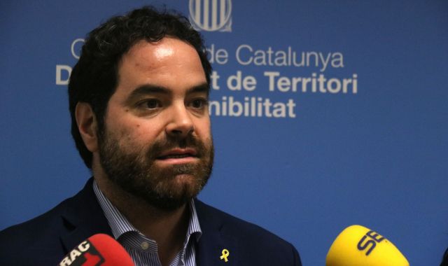 El director general de Transports i Mobilitat, David Saldoni, després de la reunió amb els taxistes | ACN