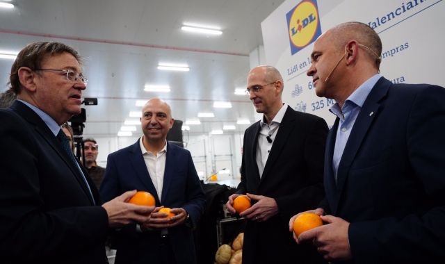 Les taronges valencianes, producte estrella en la presentació de la plataforma de Lidl | Cedida 