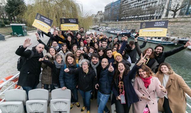 Els participants a l'Imagine Express després d'anunciar tres guanyadors a París | Berta Vicente