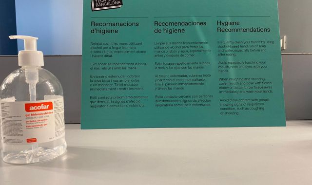Les recomanacions d'higiene a la Llotja de Mar durant el Barcelona Tech Spirit | MEM