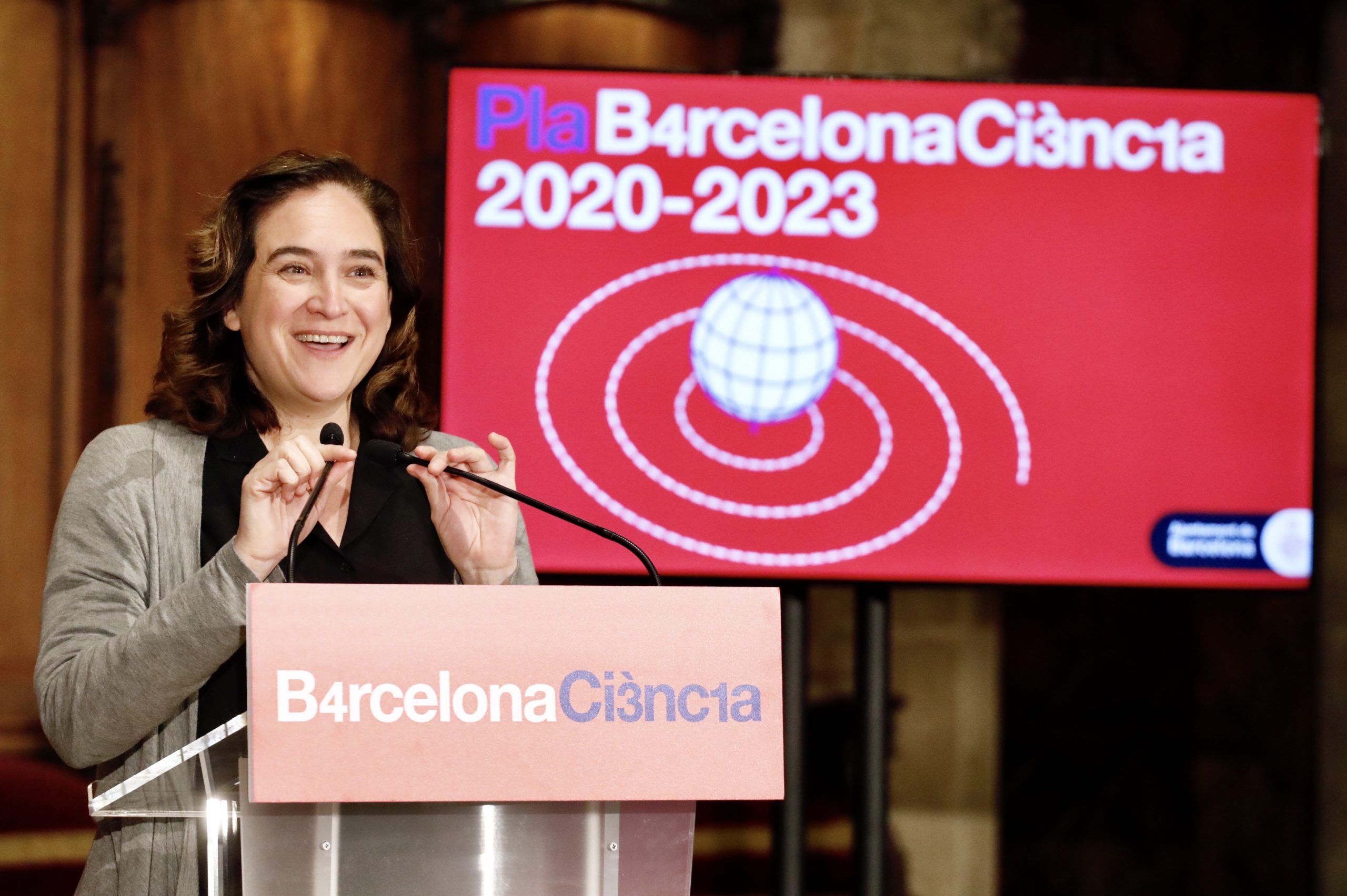 L'alcadessa, Ada Colau, presenta el Pla Barcelona Ciència 2020 2023 L'alcadessa, Ada Colau, presenta el Pla Barcelona Ciència 2020 2023