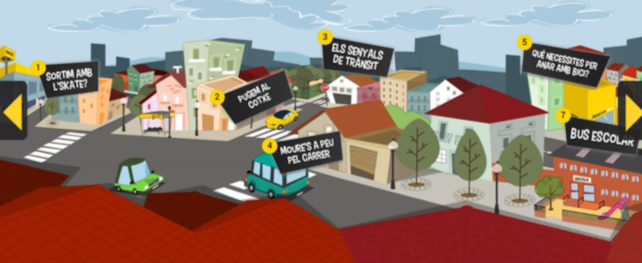 El juego online del Racc de seguridad viaria para familias