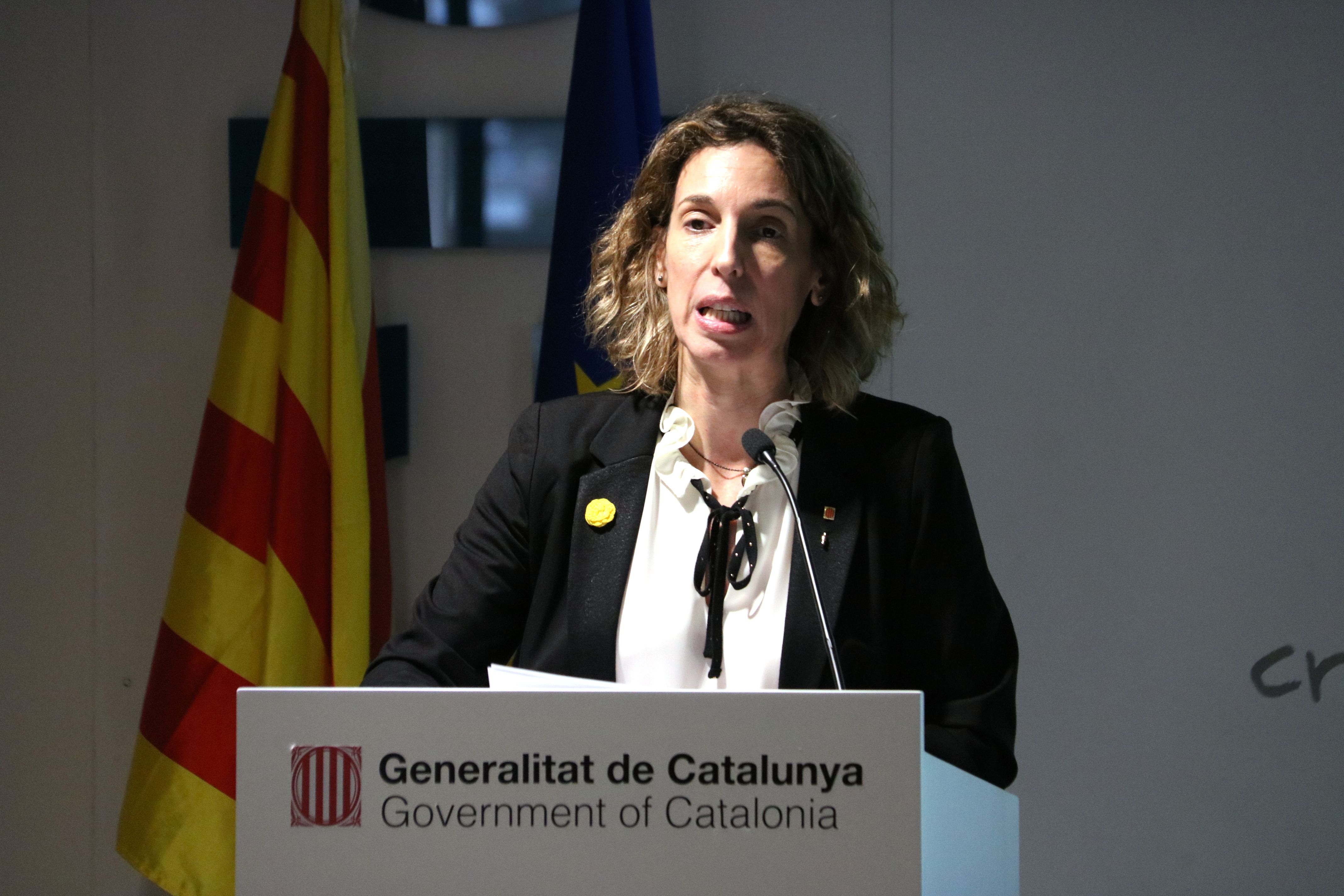 La consellera Àngels Chacón confinada a Igualada. | ACN